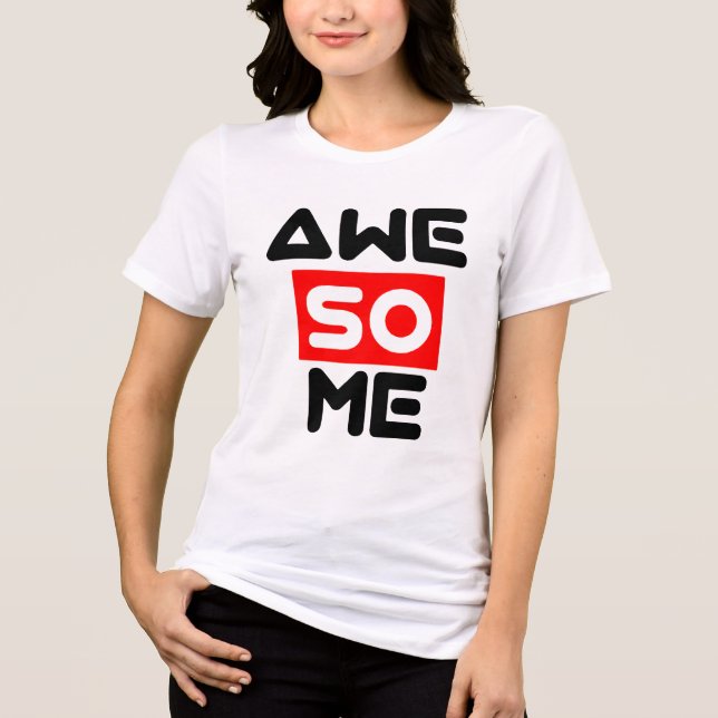 aweso Tri-Blend shirt (Front)