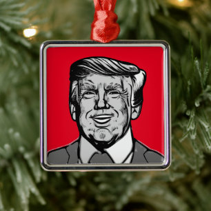 awesoma,donald,trump,donald trump,president,presid metal tree decoration
