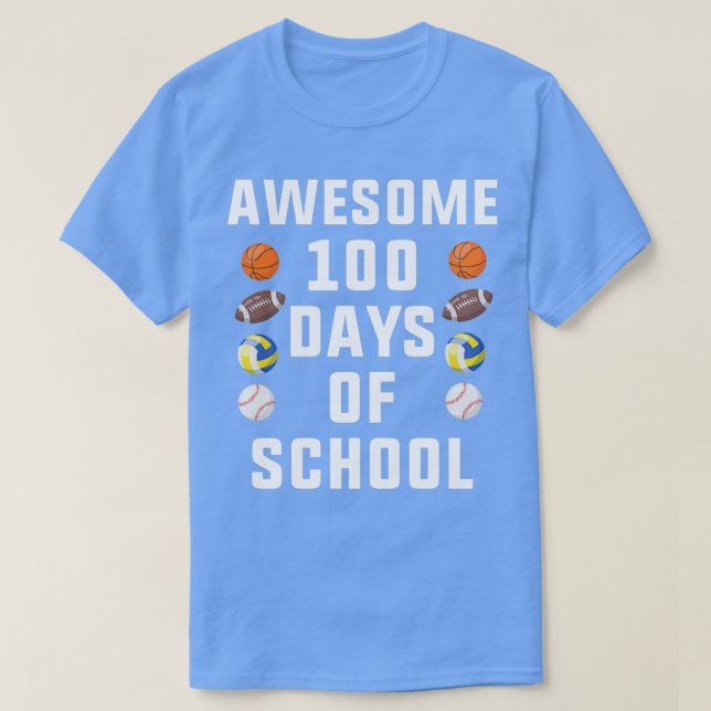 Awesome 00 Days Of School T-Shirt (Design Front)