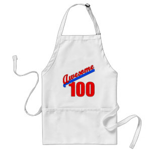 Awesome 100 Awesome at 100 Years Old Standard Apron