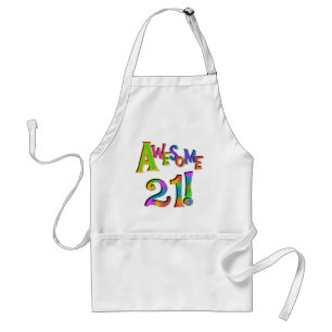 Awesome 21 Birthday T-shirts and Gifts Standard Apron