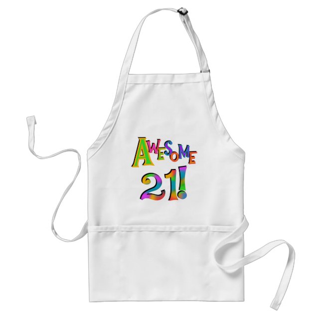 Awesome 21 Birthday T-shirts and Gifts Standard Apron (Front)
