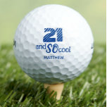 Awesome 21st birthday golf balls 21 years party<br><div class="desc">Awesome 21st birthday golf balls 21 years party. Looking for the perfect gift to bring to a party for an 21-year-old who loves golf? This '21 and So Cool' personalised golf ball is a fun and thoughtful way to celebrate their big day. Featuring a bold blue design and customisable with...</div>