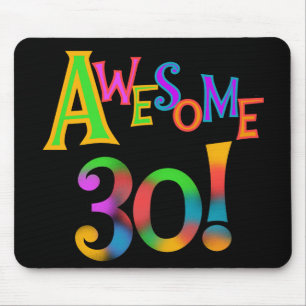 Awesome 30 Birthday T-shirts and Gifts Mouse Mat
