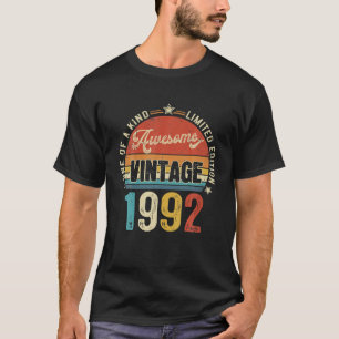 Awesome 30 Years Old Vintage 1992 Retro 30th T-Shirt