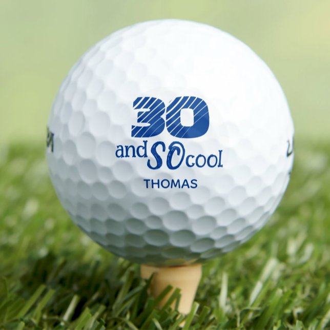 Awesome 30th birthday golf balls 30 years party (Creator Uploaded)
