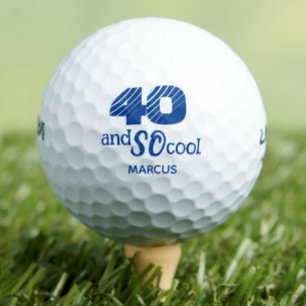 Awesome 40th birthday golf balls 40 years party
