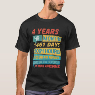 Awesome 4 Years Old Limited Edition Vintage 4Th Bi T-Shirt