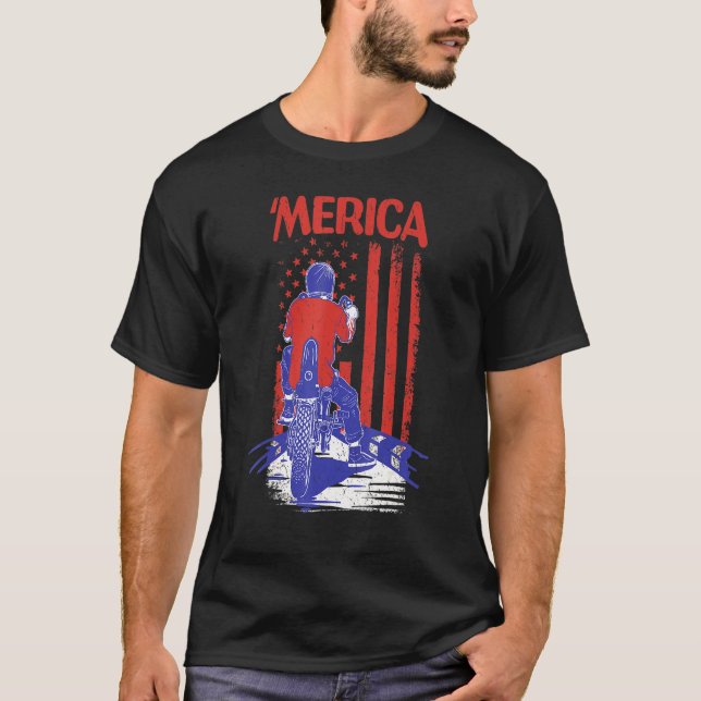 Awesome 4th Of July Abraham Lincoln Sunglasses T-Shirt (Front)