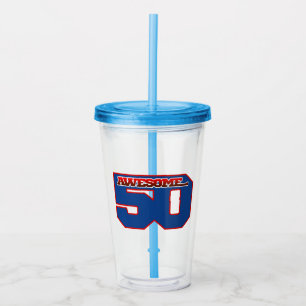 awesome 50 acrylic tumbler