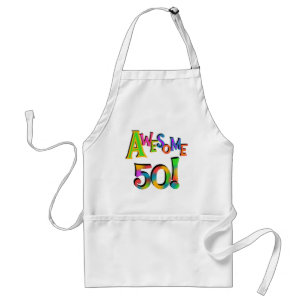 Awesome 50 Birthday T-shirts and Gifts Standard Apron