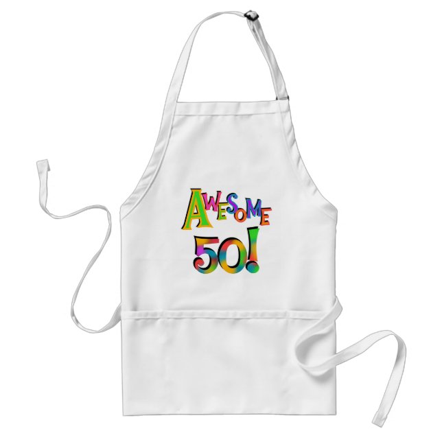 Awesome 50 Birthday T-shirts and Gifts Standard Apron (Front)