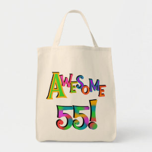 Awesome 55 Birthday T-shirts and Gifts Tote Bag