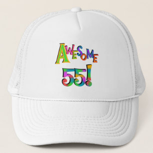 Awesome 55 Birthday T-shirts and Gifts Trucker Hat