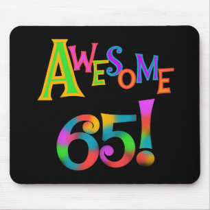 Awesome 65 Birthday Tshirts and Gifts Mouse Mat