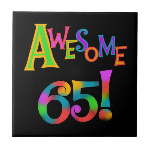 Awesome 65 Birthday Tshirts and Gifts Tile