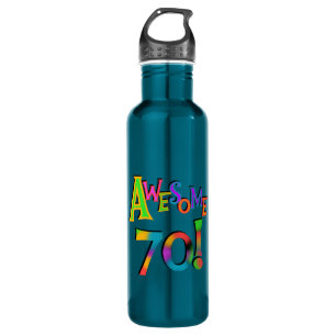 Awesome 70 Birthday T-shirts and 710 Ml Water Bottle