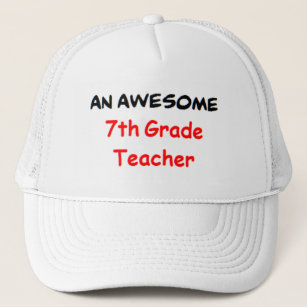 awesome 7th grade teacher2 trucker hat