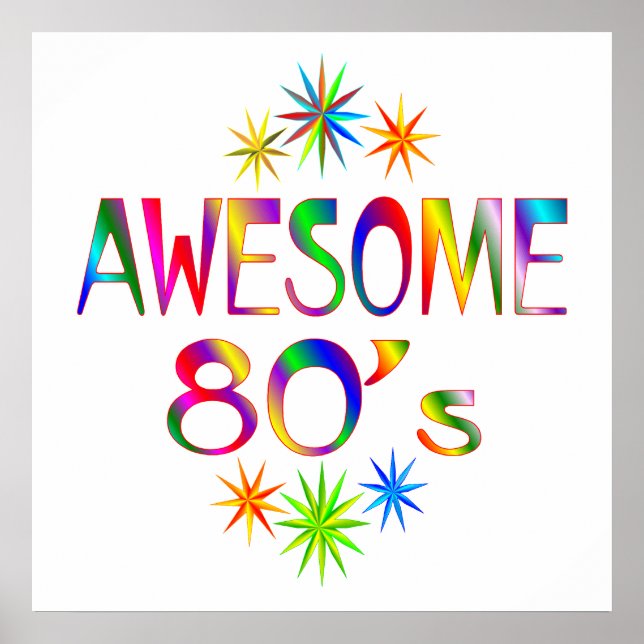 Awesome 80s poster (Front)