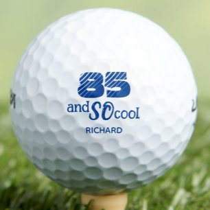 Awesome 85th Birthday Granddad Cool Blue Custom Golf Balls
