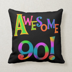 Awesome 90 Birthday T-shirts and Gifs Cushion