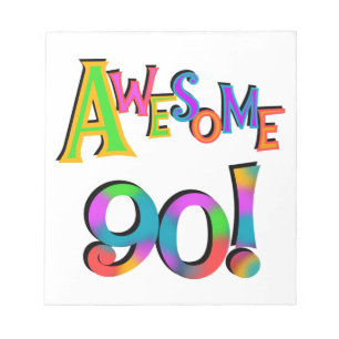 Awesome 90 Birthday T-shirts and Gifs Notepad