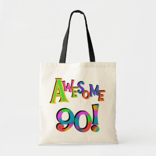 Awesome 90 Birthday T-shirts and Gifs Tote Bag