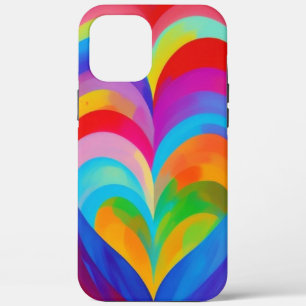 Awesome Abstract Hearts iPhone 12 Pro Max Case