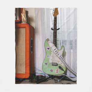 Awesome Acoustic Guitar Fleece Blanket