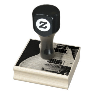 Awesome Acoustic Guitar Rubber Stamp