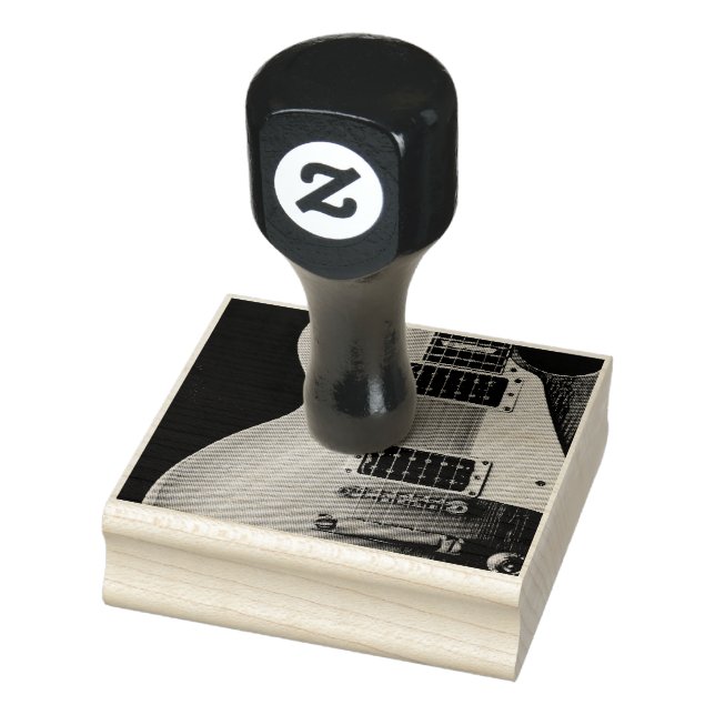 Awesome Acoustic Guitar Rubber Stamp (Stamp)