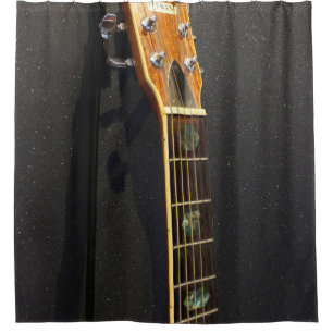 Awesome Acoustic Guitar Shower Curtain