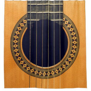 Awesome Acoustic Guitar Shower Curtain