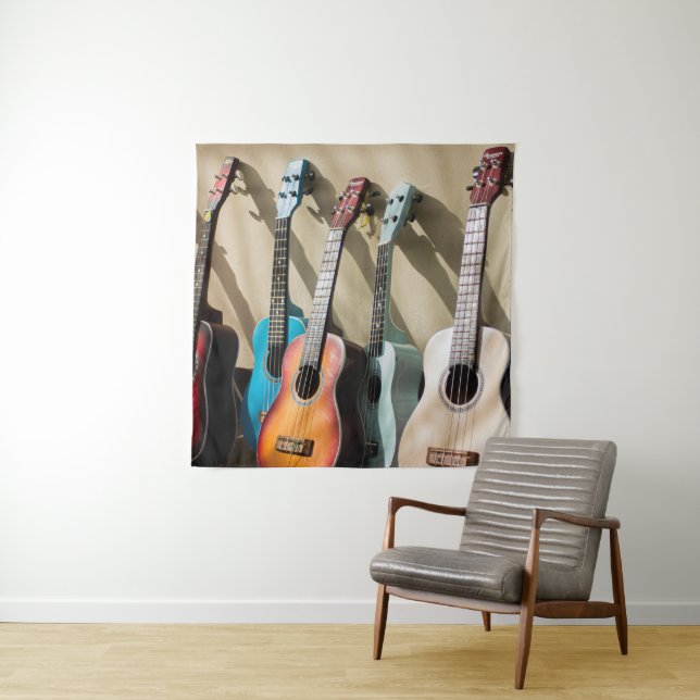 Awesome Acoustic Guitar Tapestry (In Situ)