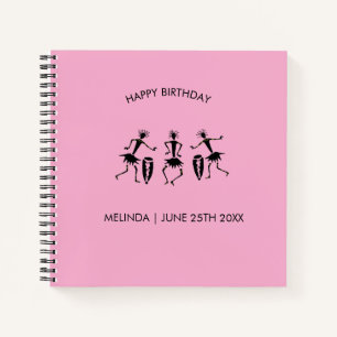 Awesome African Art, Happy Birthday Dance Notebook