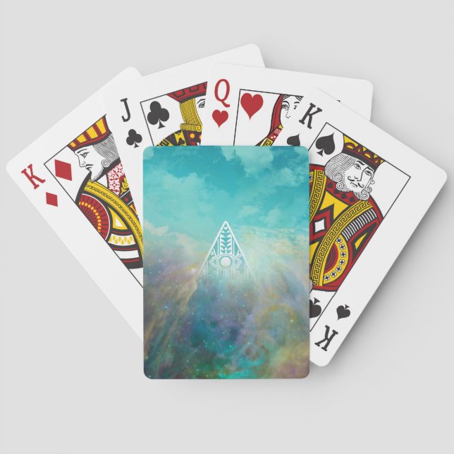Awesome “All seeing eye” triangle Orion nebula Playing Cards (Back)