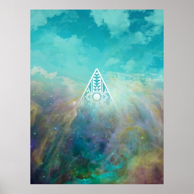 Awesome “All seeing eye” triangle Orion nebula Poster (Front)