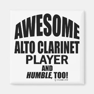 Awesome Alto Clarinet Player Magnet