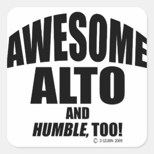 Awesome Alto Square Sticker