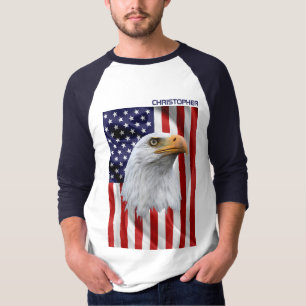 Awesome American Eagle, The USA Flag, Patriotic T-Shirt