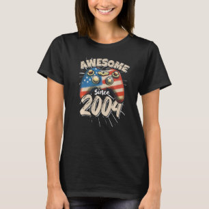 Awesome American Gamer since 2004 Boys Girls USA G T-Shirt