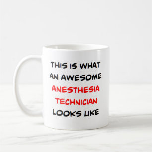 awesome anaesthesia technician coffee mug