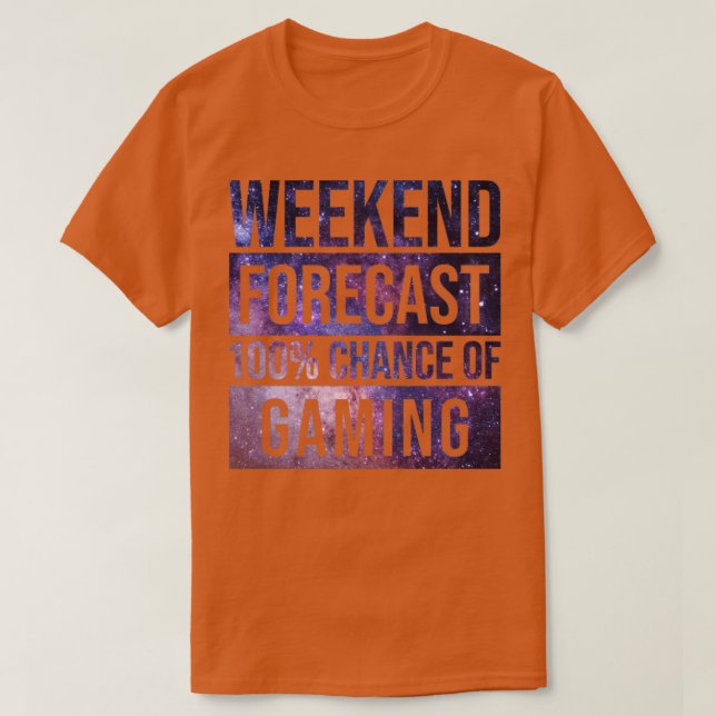 Awesome And Funny Weekend Forecast Hundred Procent T-Shirt (Design Front)