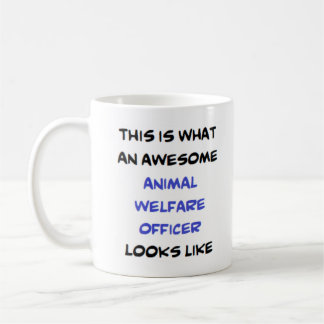 awesome animal welfare officer coffee mug