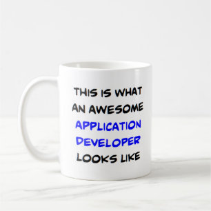 awesome application developer coffee mug