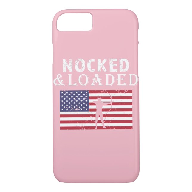 Awesome Archery Noked & Loaded archer gift Case-Mate iPhone Case (Back)