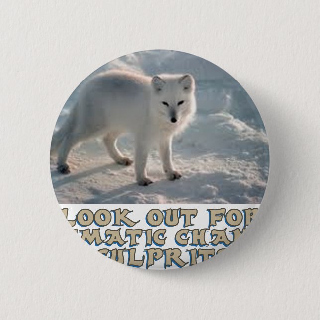 awesome Arctic Wolf designs 6 Cm Round Badge (Front)