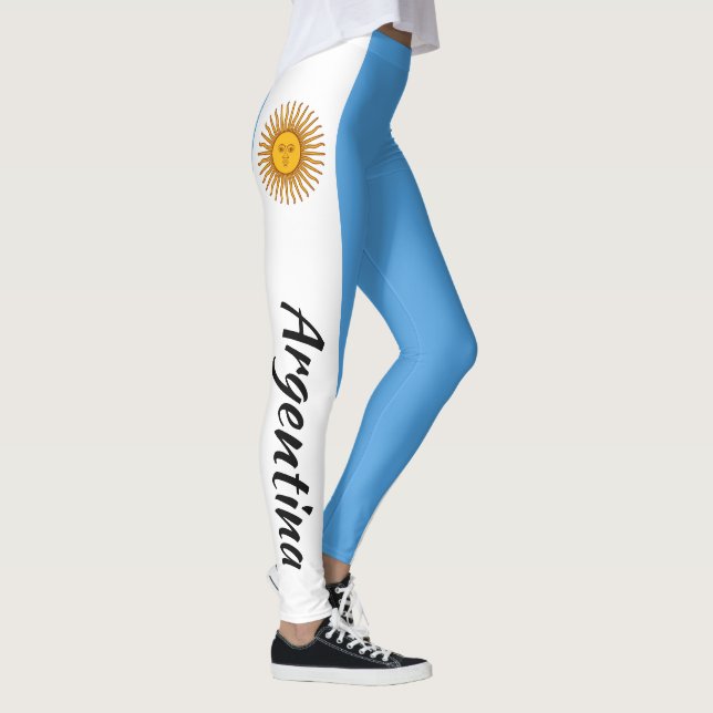 Awesome Argentina Argentinian Flag Leggings (Right)