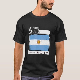 Awesome Argentine Since 2017 Argentine 5th Birthd T-Shirt