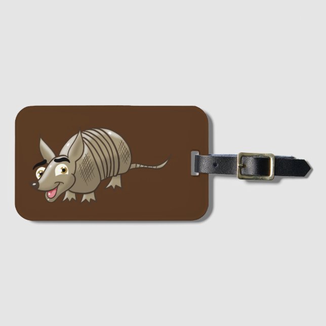 Awesome Armadillo Luggage Tag (Front Horizontal)